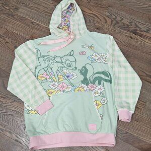 Loungefly Bambi Hoodie sweatshirt Size Large Never worn